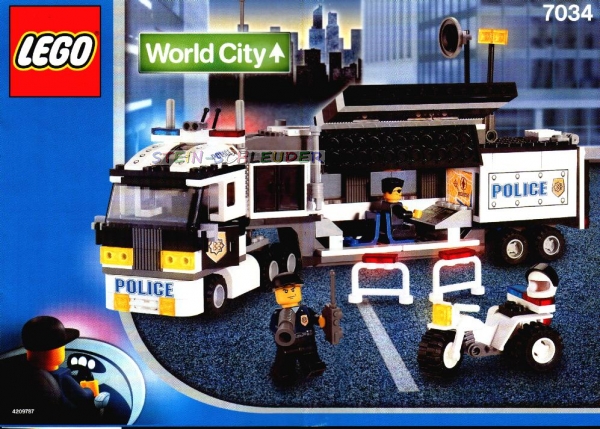 Lego City Bauanleitung  -Überwachungstruck- (7034)