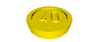 Lego Minfigur Münze 40 Mark (70501d)