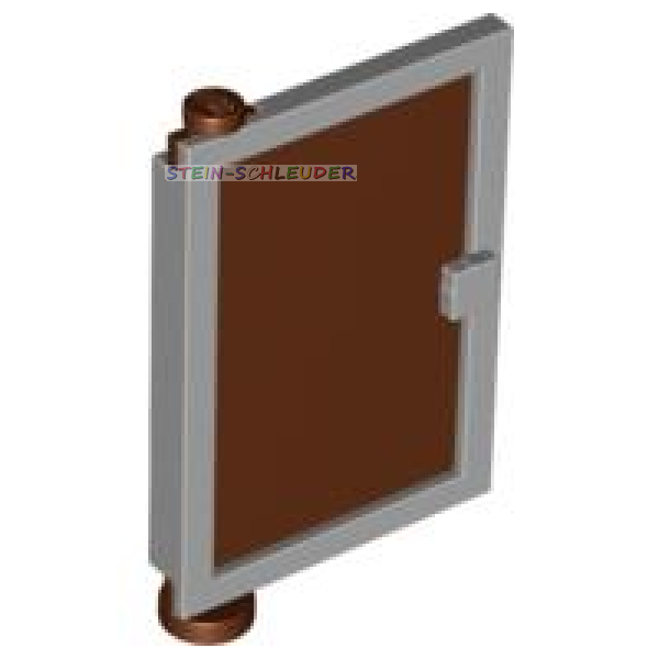 Lego Fenstertür links 1 x 4 x 5 mit rotbraunem Glas (73436c04)