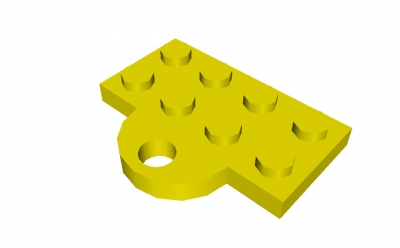 Lego Platte 2 x 4 mit Öse (737)