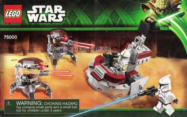 Lego Starwars Bauanleitung -Clone Troopers vs. Droidekas- (B_75000)