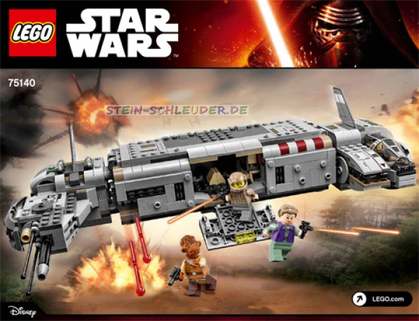Lego Bauanleitung -Resistance Troop Transport- (75140)