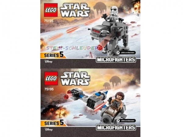 Lego Bauanleitung -Ski Speeder vs. First Order Walker Microfighters- (75195)