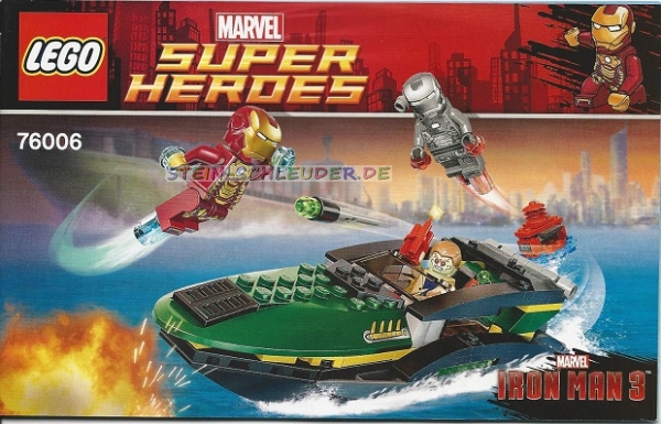 Lego Avengers Bauanleitung -Extremis Sea Port Battle- (76006)