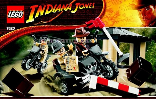 Lego Indiana Jones Bauanleitung -Motorcycle Chase- (7620)