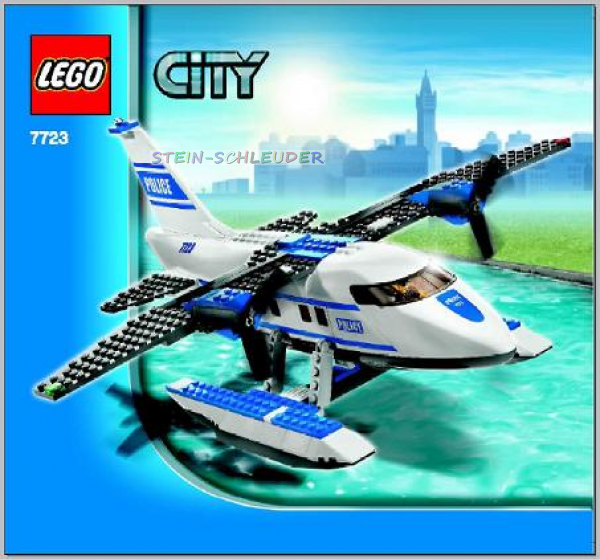 Lego City Bauanleitung  -Polizei-Wasserflugzeug- (7723)