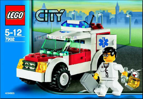 Lego City Bauanleitung  -Doctor's Car- (7902)