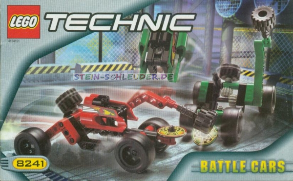 Lego Technik Bauanleitung "Battle Cars" (8241)