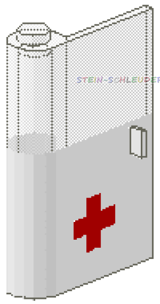 Lego Krankenwagentür 1 x 3 x 4 links (825p01)