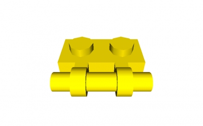 Platte 1 x 2 mit Griff (2540)