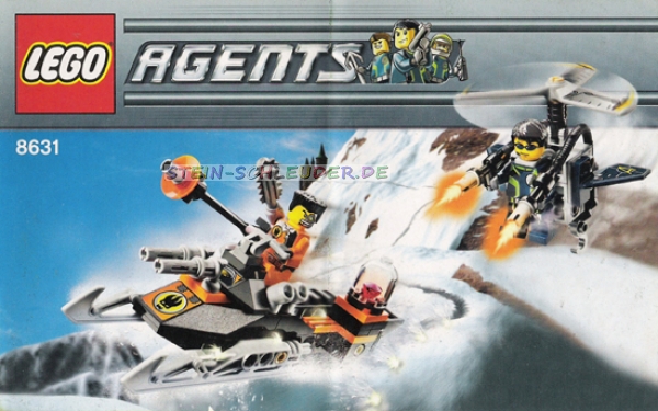 Lego Agents Bauanleitung -Jetpack Pursuit- (8631)
