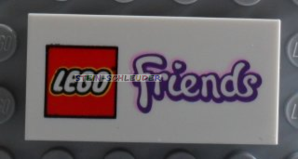 Lego Fliese 2 x 4 bedruckt (87079pb0133)