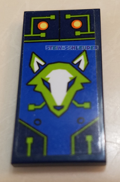 Lego Fliese 2 x 4 mit Sticker (87079pb0718)
