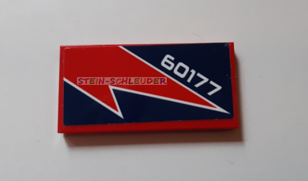 Lego Fliese 2 x 4 mit Sticker (87079pb0739)