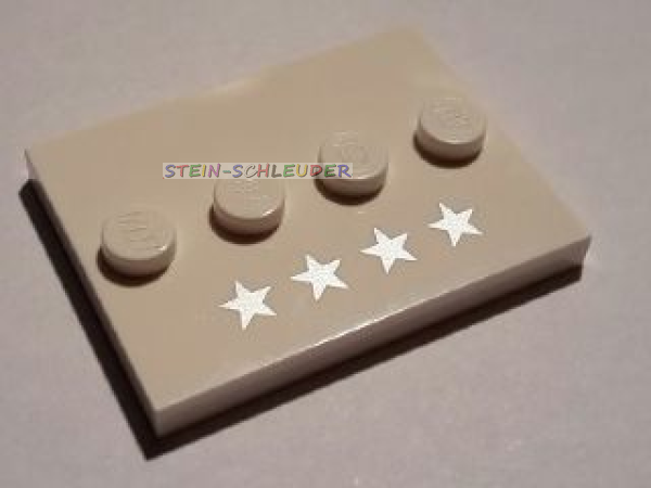 Lego Fliese 3 x 4 mit einer Noppenreihe, bedruckt (88646pb004)