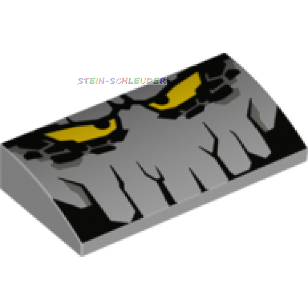 Lego Keilstein 2 x 4 bedruckt (88930pb072)