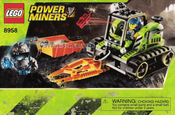 Lego Power Miners Bauanleitung -Granite Grinder- (8958)