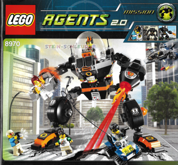 Lego Agents Bauanleitung -Robo Attack- (8970)