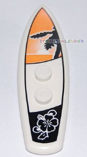 Lego Minfigur Surfboard bedruckt (90397pb001)