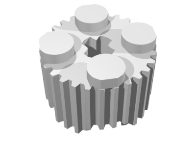 Lego Stein 2 x 2 rund geriffelt (92947)