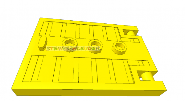 Lego Tür 1 x 5 x 3 mit 3 Noppen und Griff (93096)