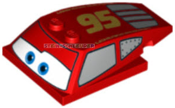 Lego Keilstein 6 x 4 x 1 1/3 bedruckt (93591pb20)