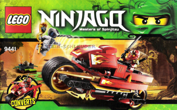 Lego Ninja Bauanleitung -LegoKai's Blade Cycle- (9441)