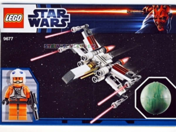 Lego Bauanleitung -X-wing Starfighter & Yavin 4- (9677)