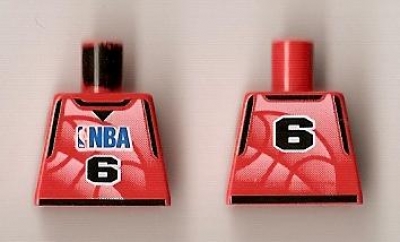 Lego Basketball Torso NBA-Spieler Nr 6 (973bpb188)