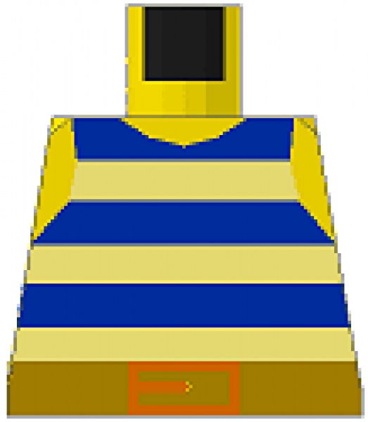 Lego Minifigur Torso Pirat (973p32)