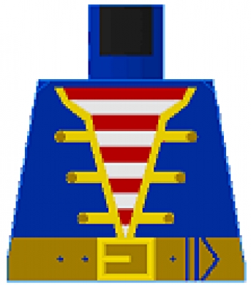 Lego Minifigur Torso Pirat (973p34)