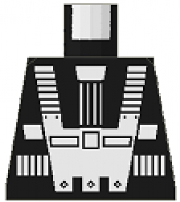 Lego Minifigur Torso -Blacktron I- (973p52)