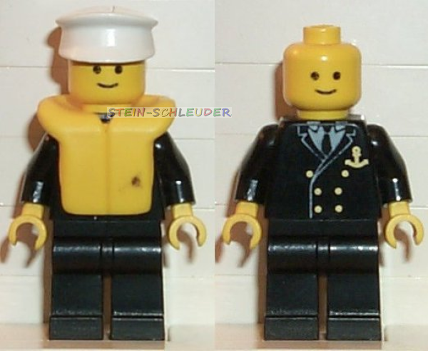 Lego Town Minifigur - Admiral- (973pb0049c02)