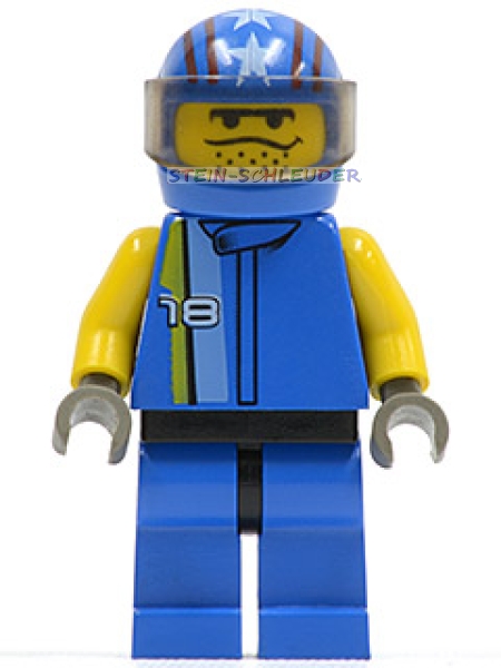 Lego Minifigur -Rennfahrer Nitro- (973pb0072c01)