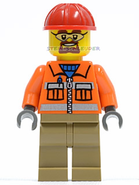 Lego Minifigur -Bauarbeiter- (973pb0263c11)