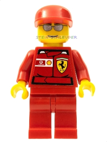 Lego Minifigur -Ferrari Racing- (973pb0390c02)
