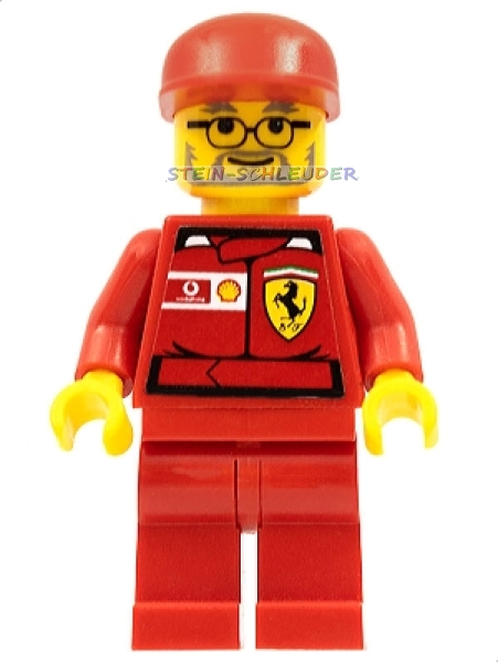 Lego Minifigur -Ferrari Racing- (973pb0390c04)