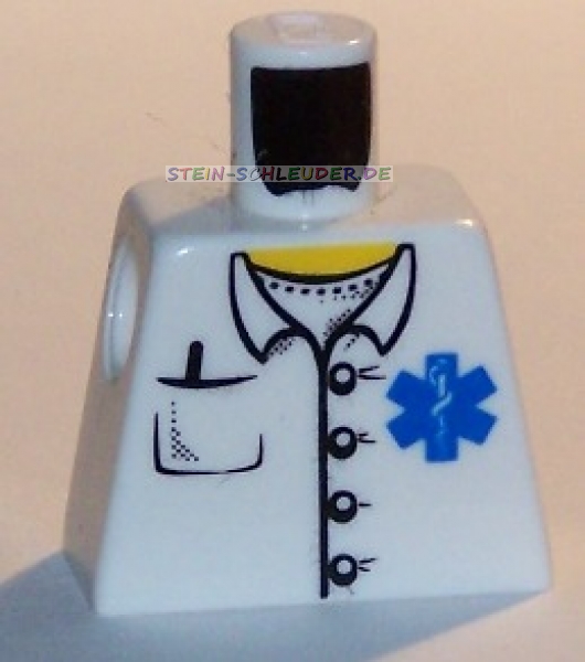 Lego Town Minifigur Torso -Arzt- (973pb0409)