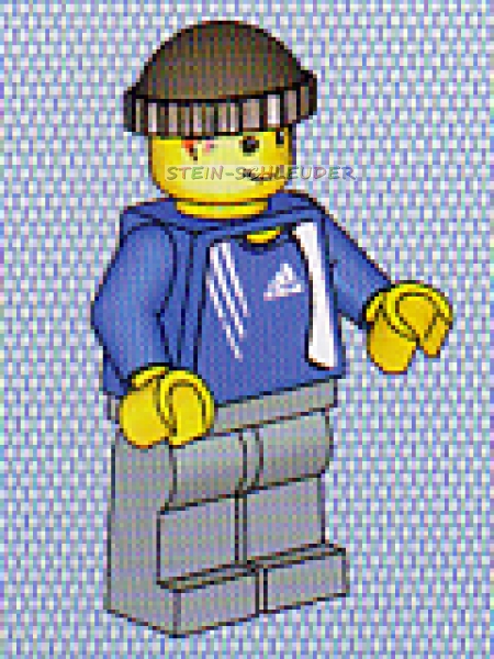 Lego Minifigur Fußball Nr 6  mit Sticker (973pb0448c01)