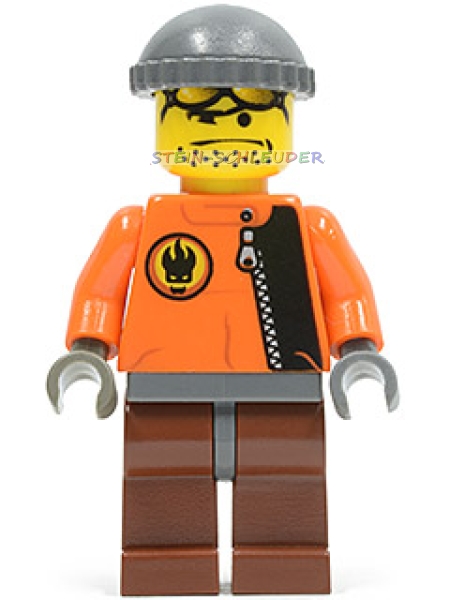 Lego Agents Minifigur -Hot Rod Driver- (973pb0486c05)