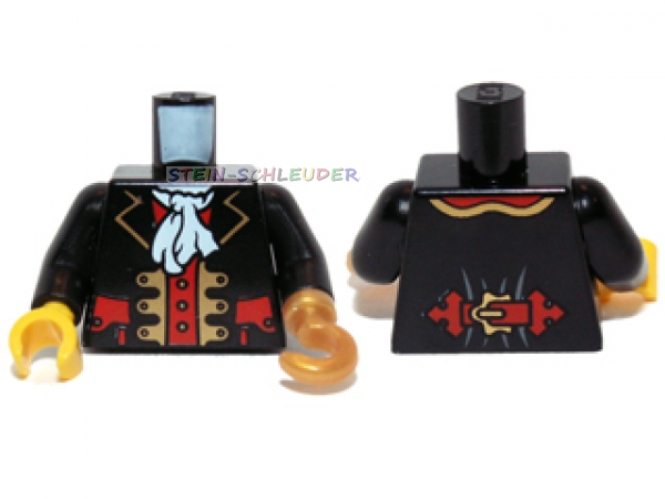Lego Minifigur Torso -Piratenkapitän- (973pb00524)