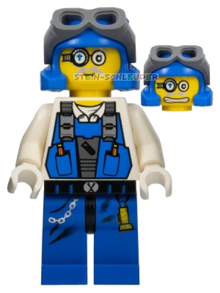 Lego Minifigur -Power Miner Brains- (973pb0535c02)