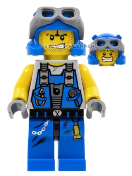 Lego Minifig Power Miners -Rex- ( 973pb0550c04)