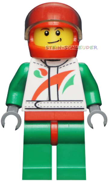Lego Minifigur -Rennfahrer- (973pb1373c07)