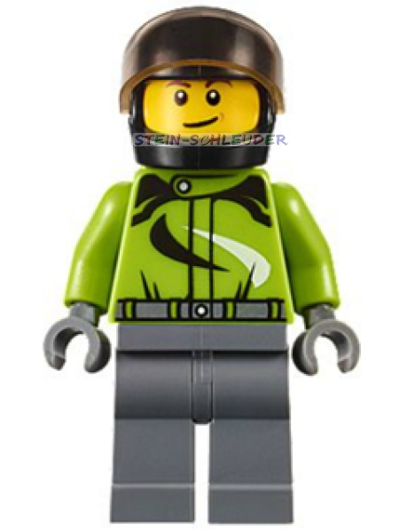 Lego City Minifigur -Motorradfahrer- ( 973pb1613c02)