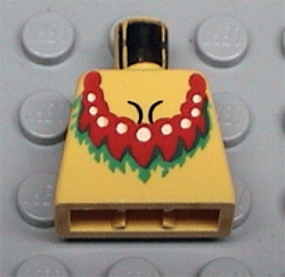 Lego Minifigur Torso Piratin -Islander- (973pb0064)