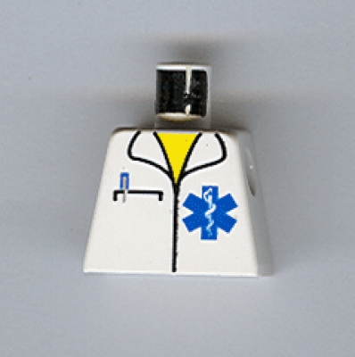 Lego Town Minifigur Torso -Arzt- (973px168)