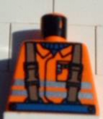 Lego Town Minifigur Torso -Bauarbeiter- (973px177)