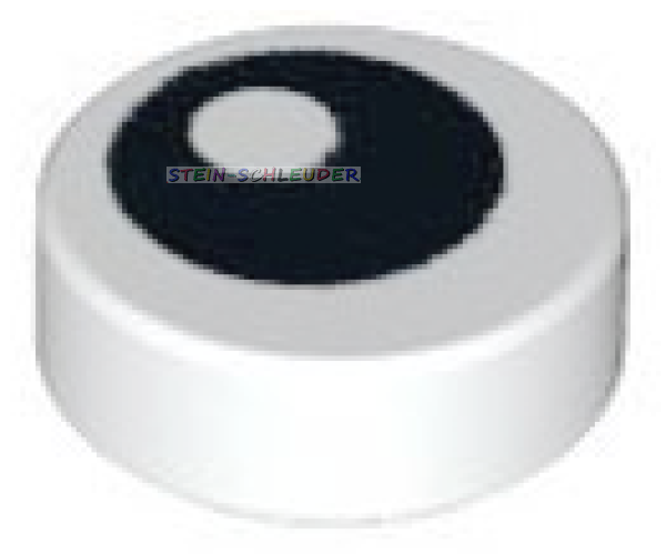 Lego Fliese 1 x 1 rund bedruckt (98138pb007)