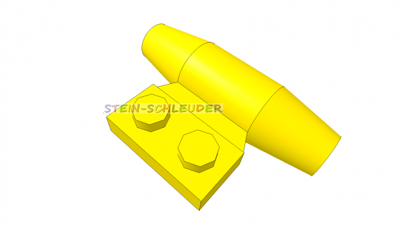 Lego Flugzeugdüse mit Achsloch (98302)